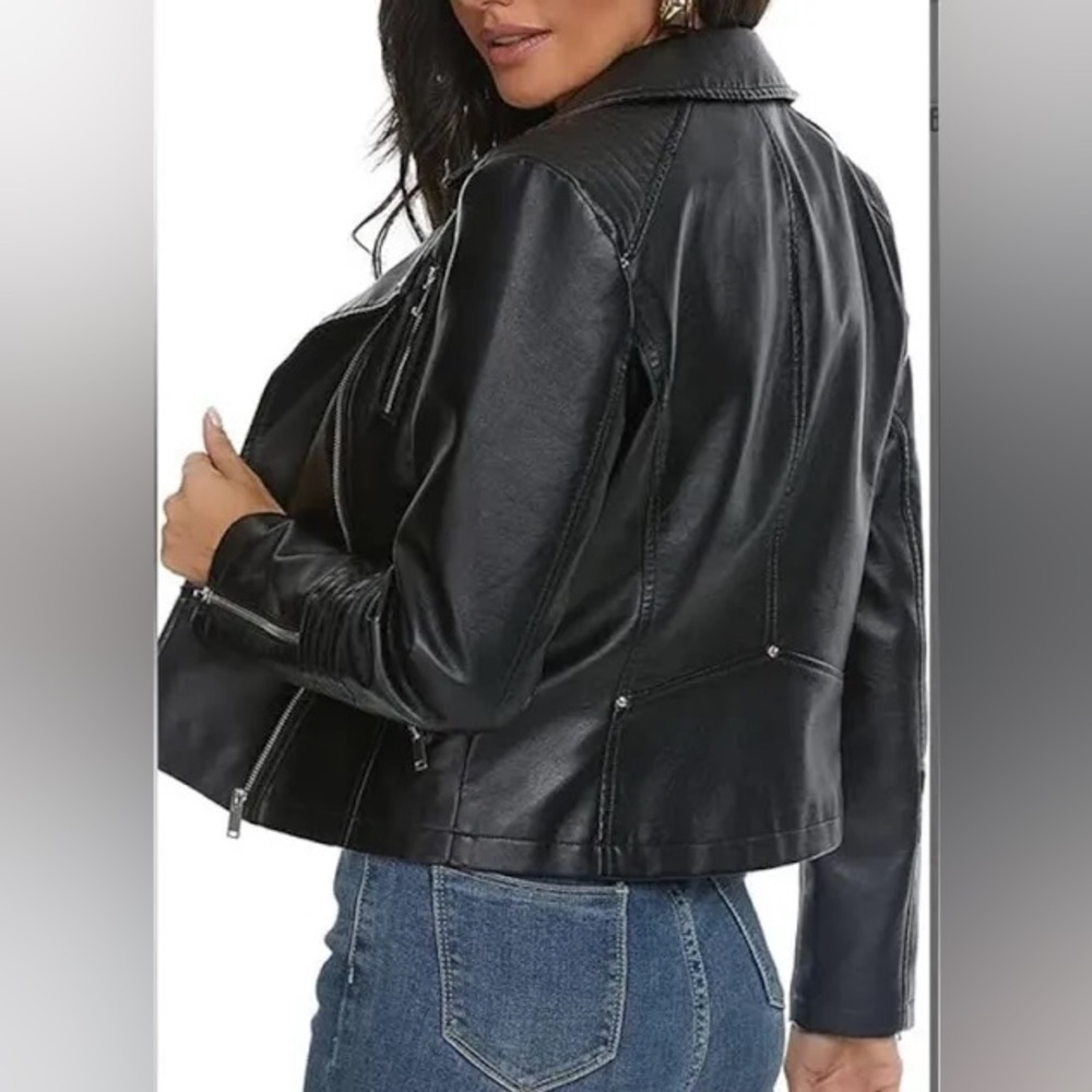 wild fable (target) black leather jacket